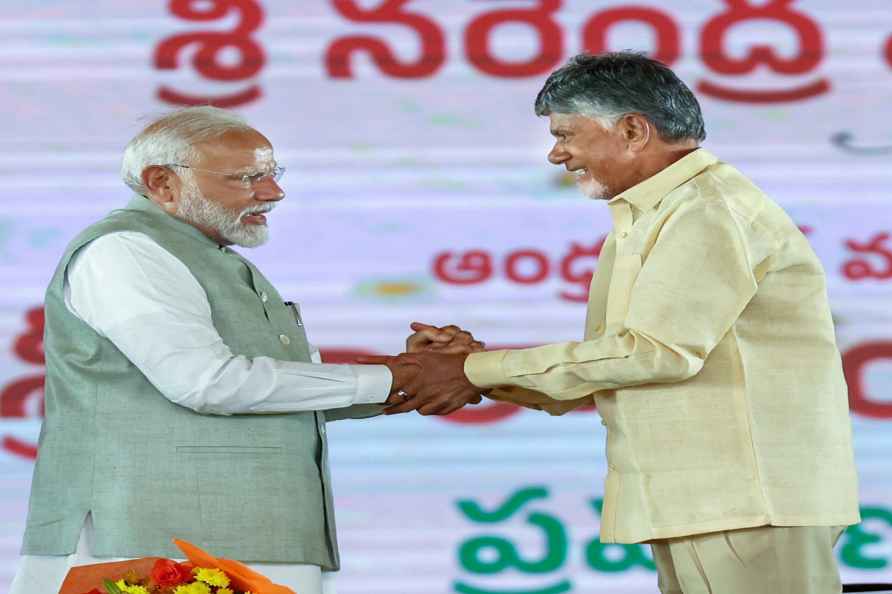 Chandrababu Naidu sworn in as Andhra Pradesh CM