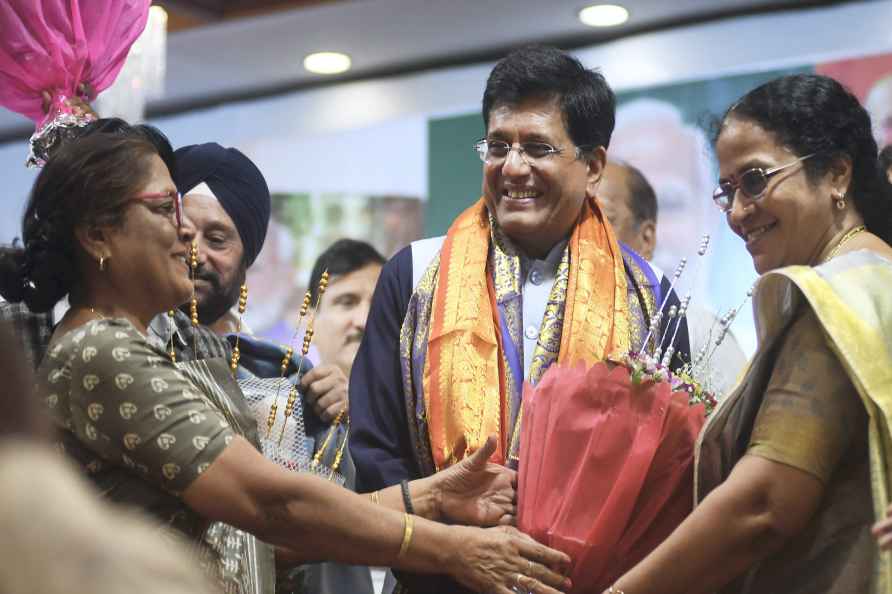 Piyush Goyal at BJP victory celebrations