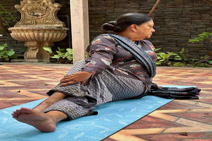 IDY 2024: Vasundhara Raje performs yoga