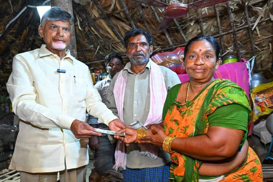 CM Naidu distributes NTR Bharosa pension