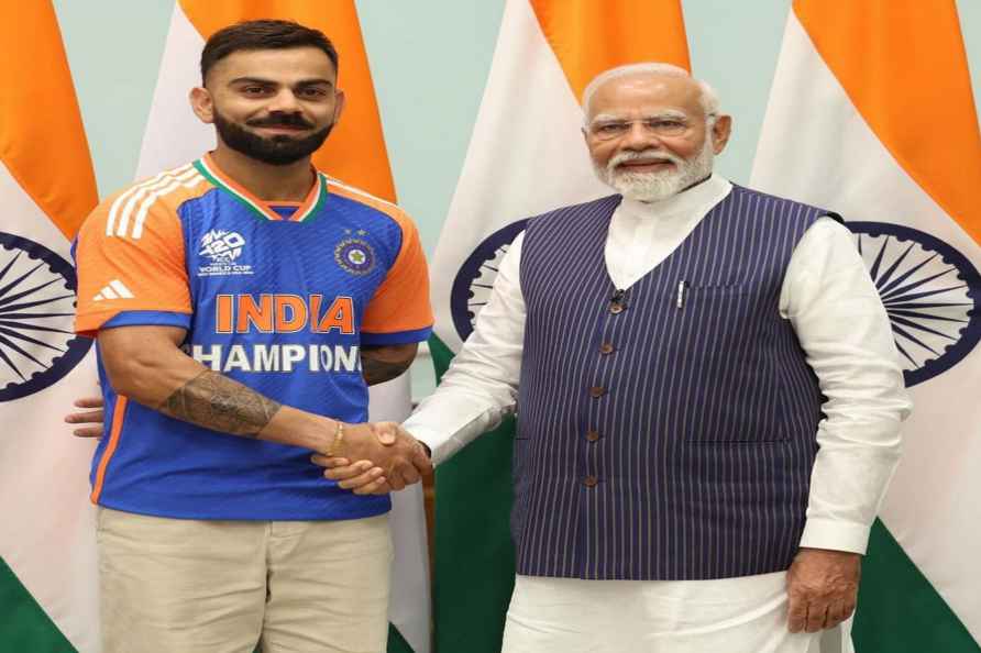 Indian Crickket team with PM