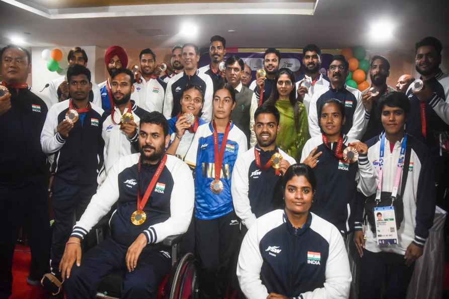 Felicitation ceremony of para athletes