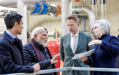 PM Modi visits Afsluitdijk Dam, praises Netherlands for 'pioneering work' in water management