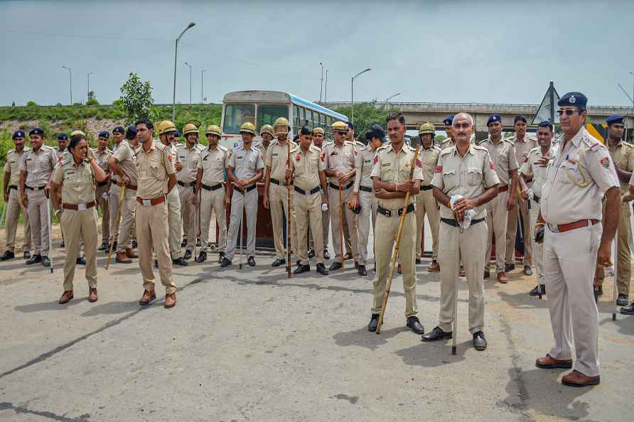 Security on the Gurugram- Nuh border