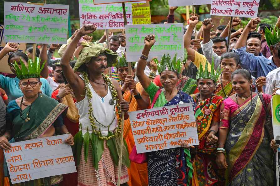 Tribals protest rally in Mumbai