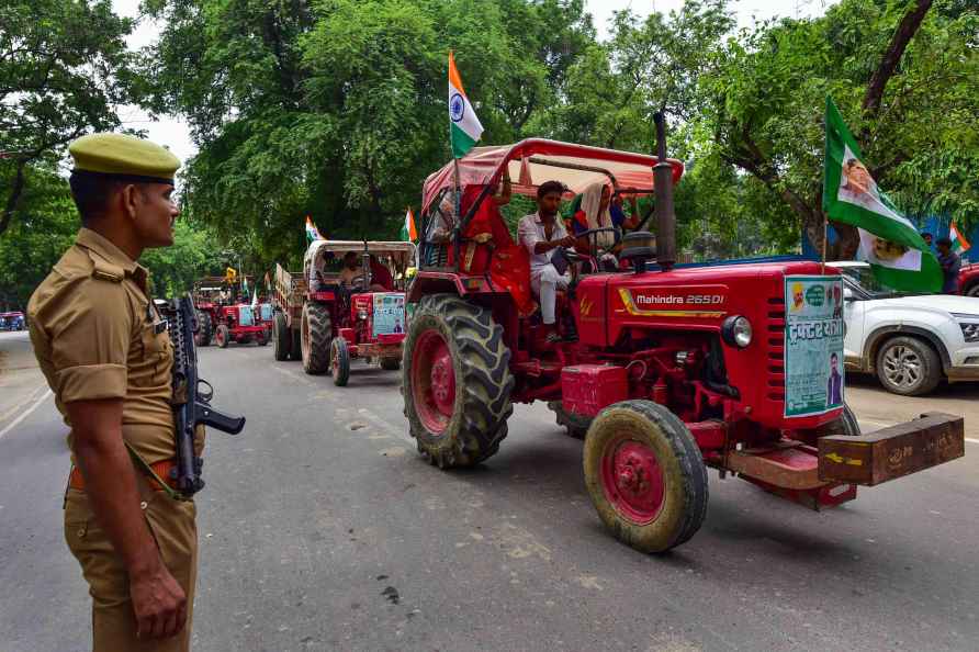 Tractor rally of farmers