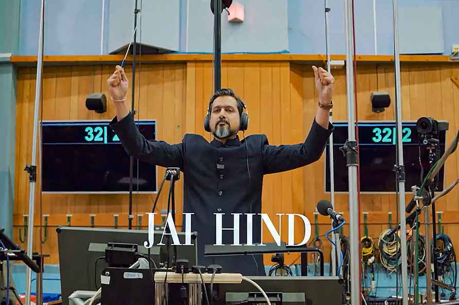 Ricky Kej shares national anthem rendition