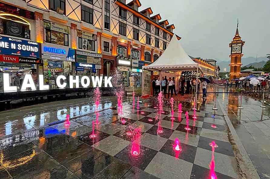 Renovated historic Clock Tower in Srinagar