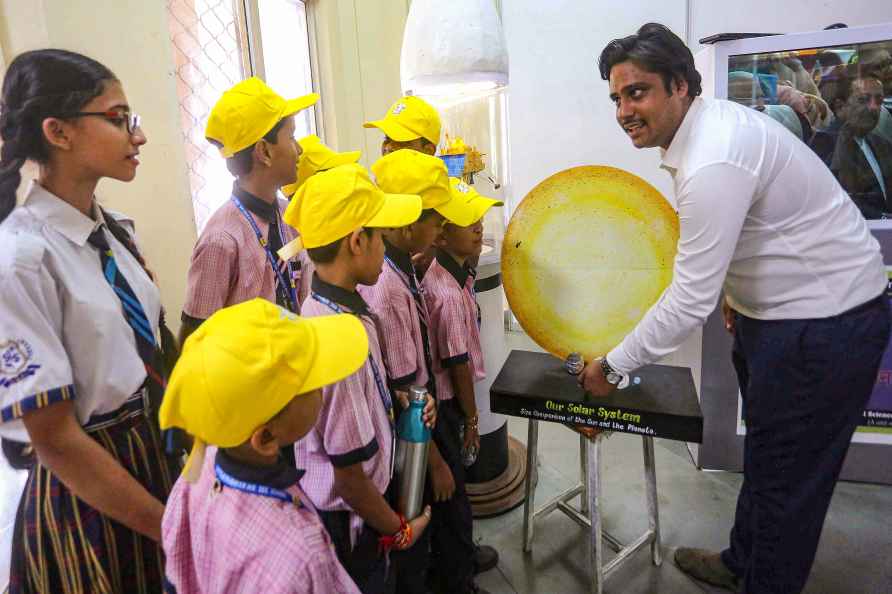 Bhopal: Students participate in an interactive session on our 'solar...