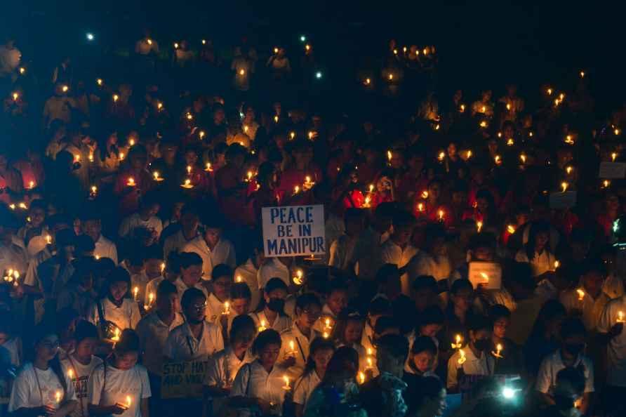 Prayer service for peace in Manipur