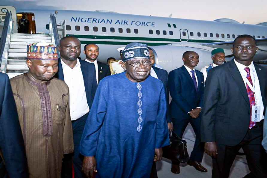 Nigeria's President arrives in Delhi