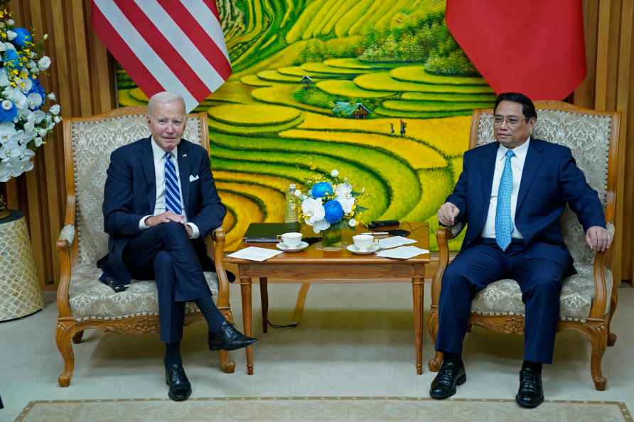 U.S. President Joe Biden meets Vietnam's Prime Minister Pham Minh...