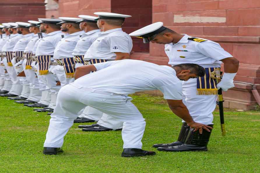 Ceremonial welcome of Admiral Mohammad Nazmul Hassan