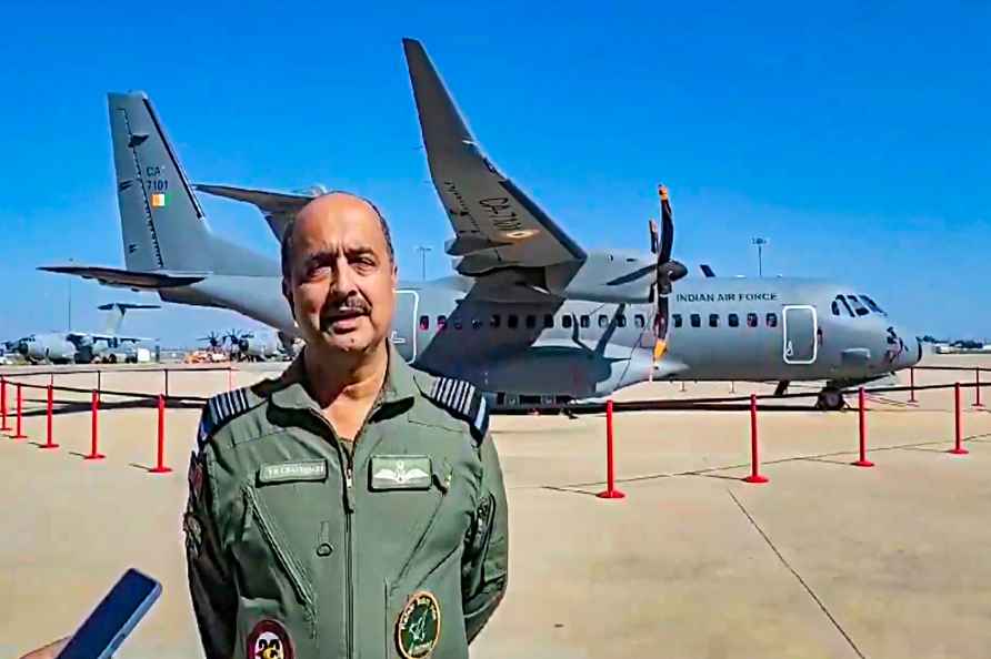 VR Chaudhari takes sortie on C295 aircraft