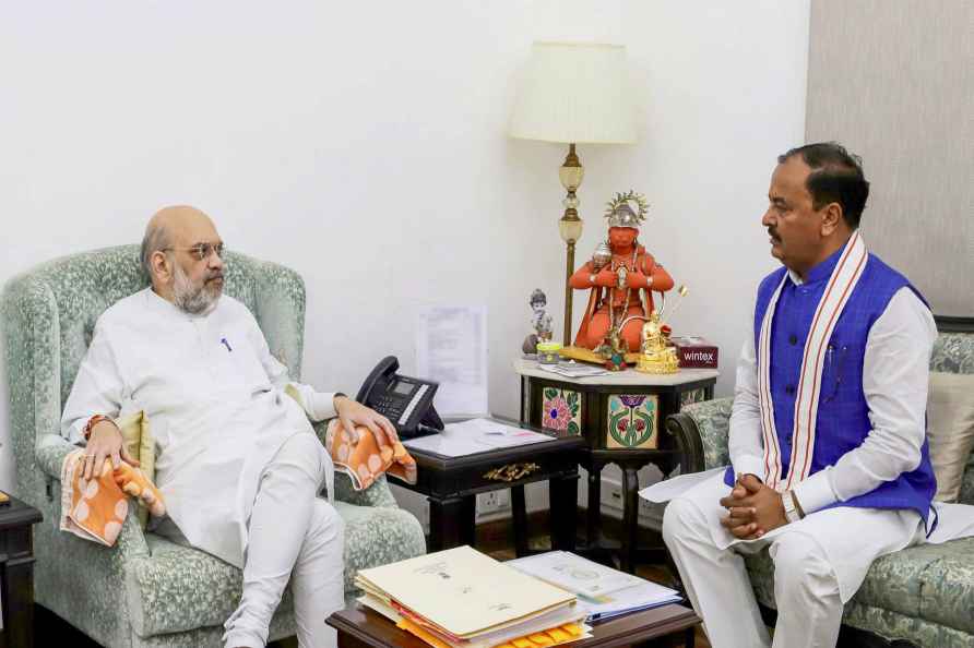 Amit Shah meets Keshav Prasad Maurya