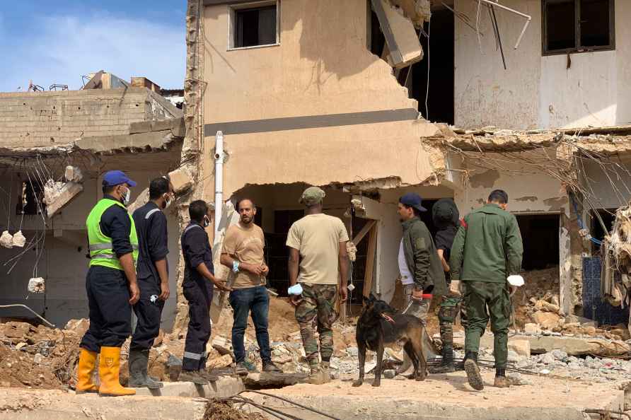 Aftermath of floods in Libya