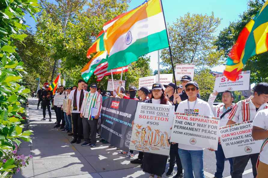 Kuki-Zomi community protest in Washington