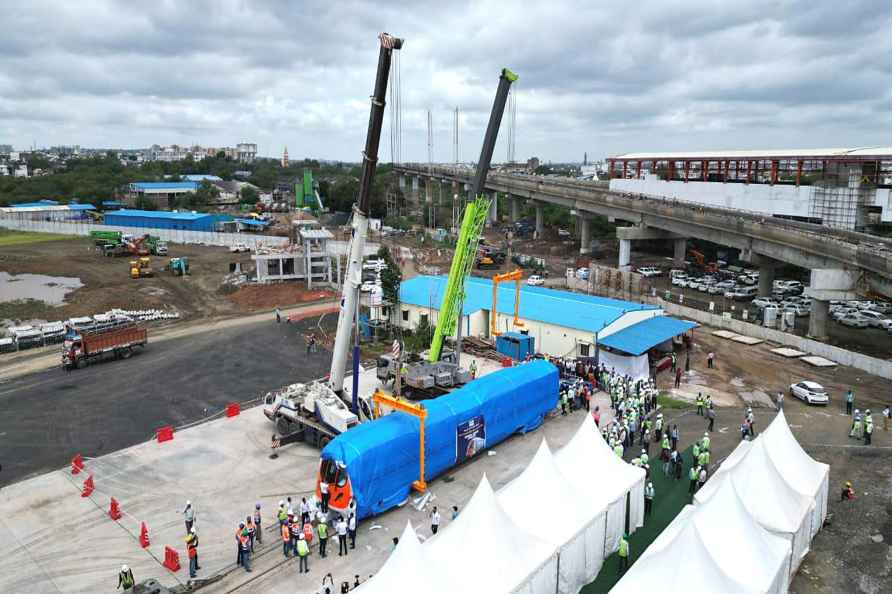 Bhopal Metro trial run