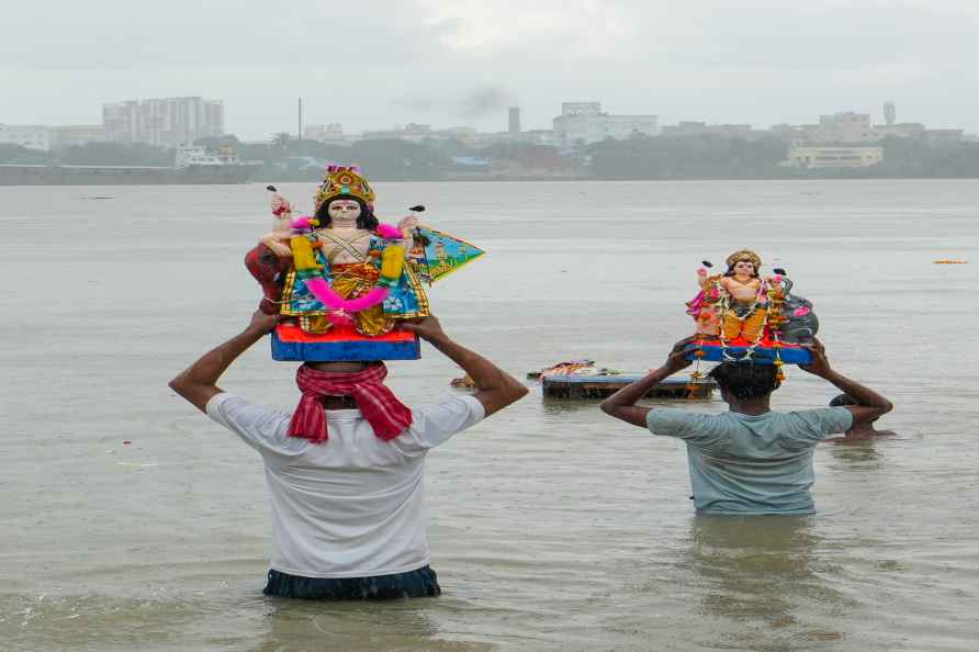 Immersion of idols of Lord Vishwakarma