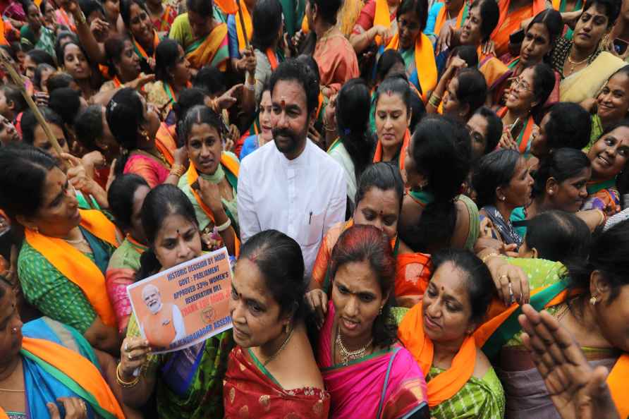 Celebration for passing of Women’s Reservation Bill?