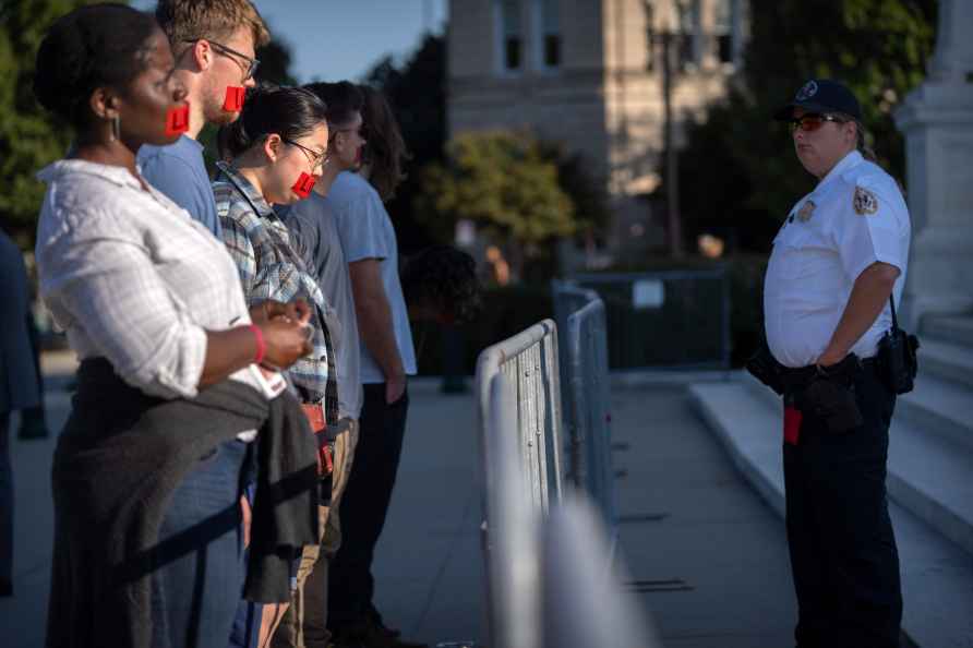 Members of the anti-abortion group 