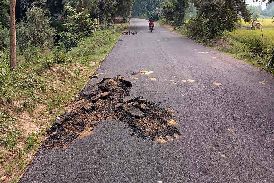 PWD road dug up by BJP MLA representative