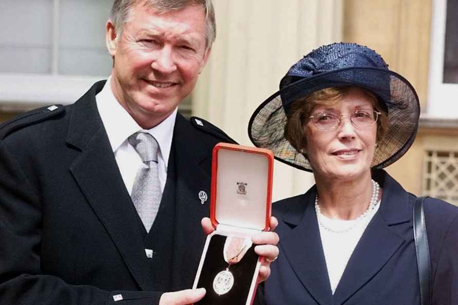 Sir Alex Ferguson and wife Cathy