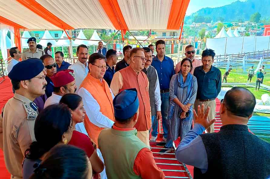 Preparation for PM rally in Pithoragarh