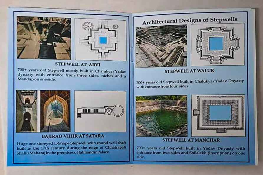 Postcards dedicated to step wells