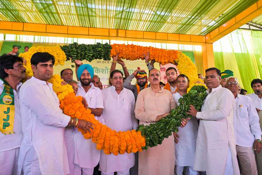 JJP chief Ajay Chautala in Sikar