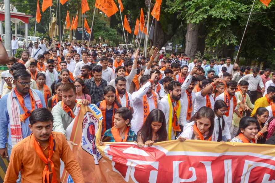 ABVP protest in Kanpur