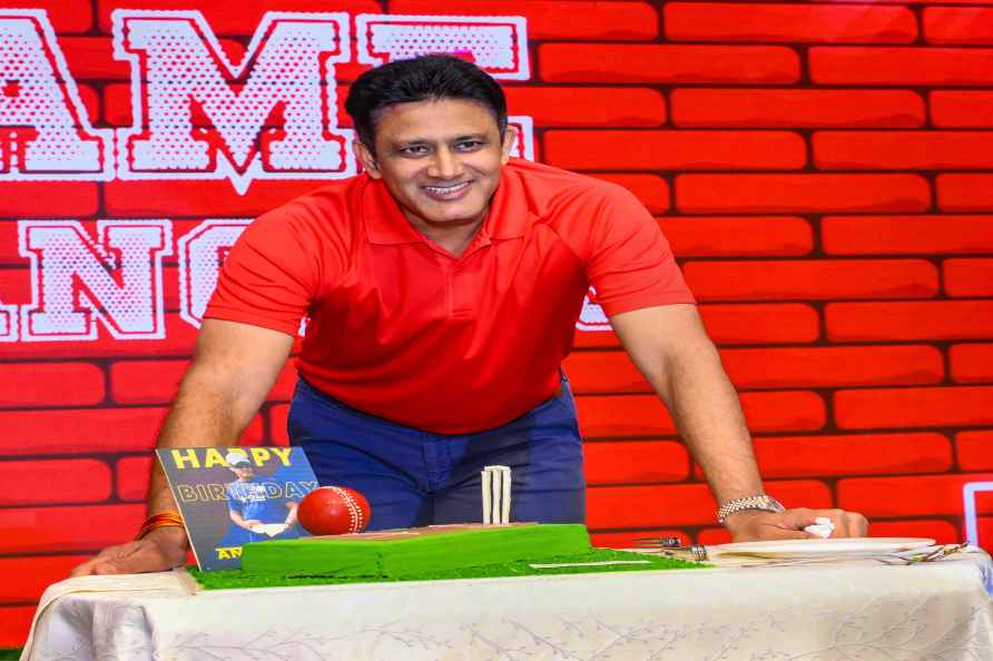 Kumble celebrates his birthday