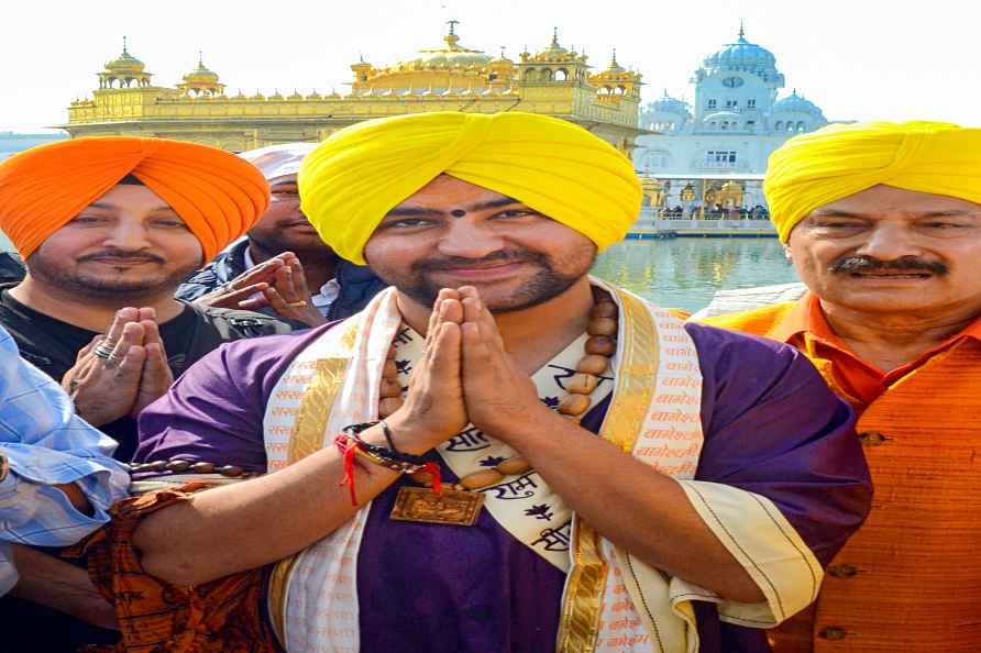 Dhirendra Shastri at Golden Temple