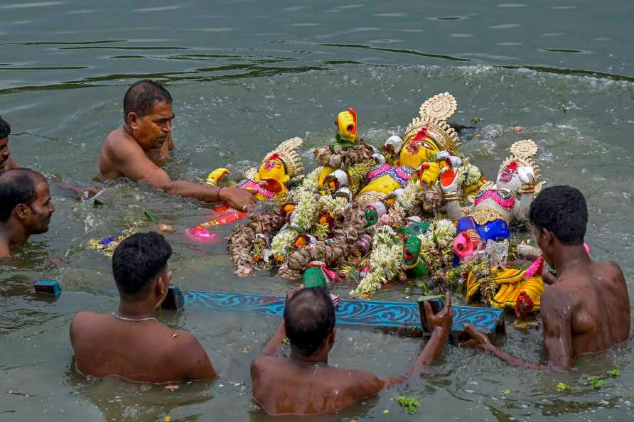 Vijayadashami: Durga idol immersion in Nadia