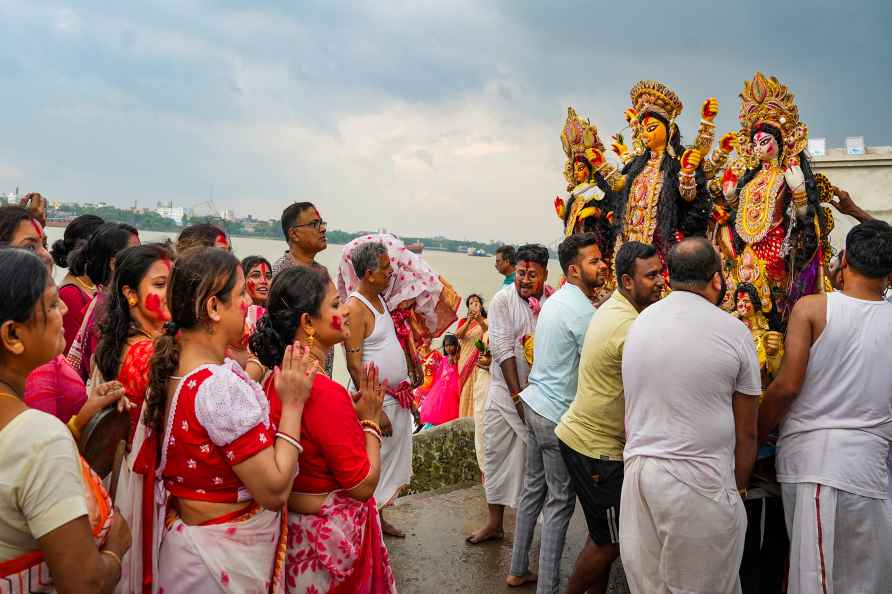 Vijayadashami: Immersion of Durga idol