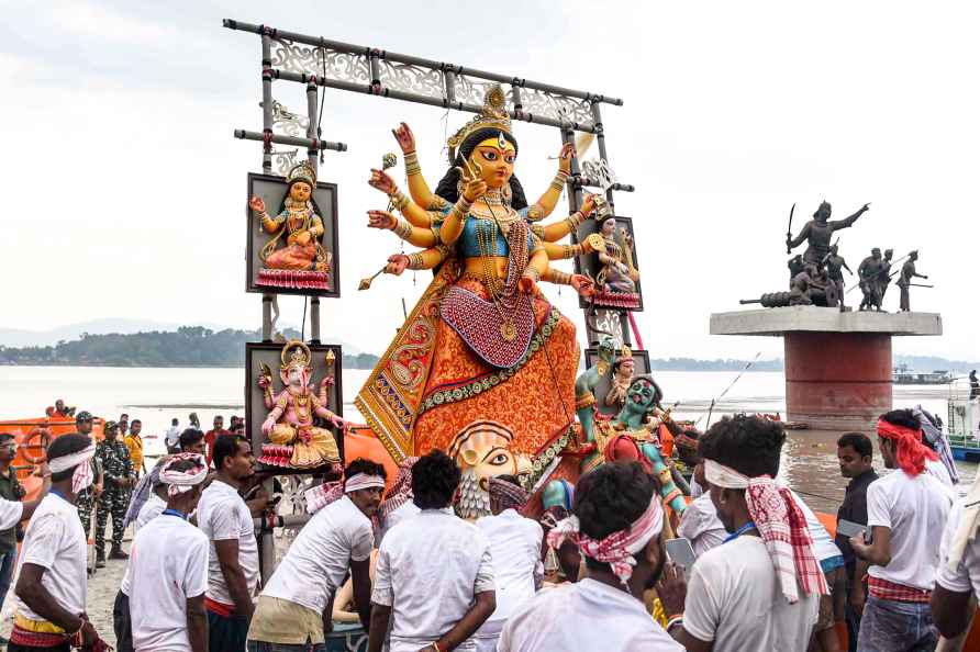 Immersion of Devi Durga idol