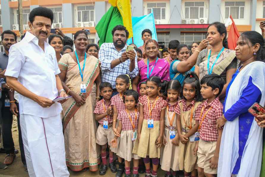 TN CM MK Stalin meets students