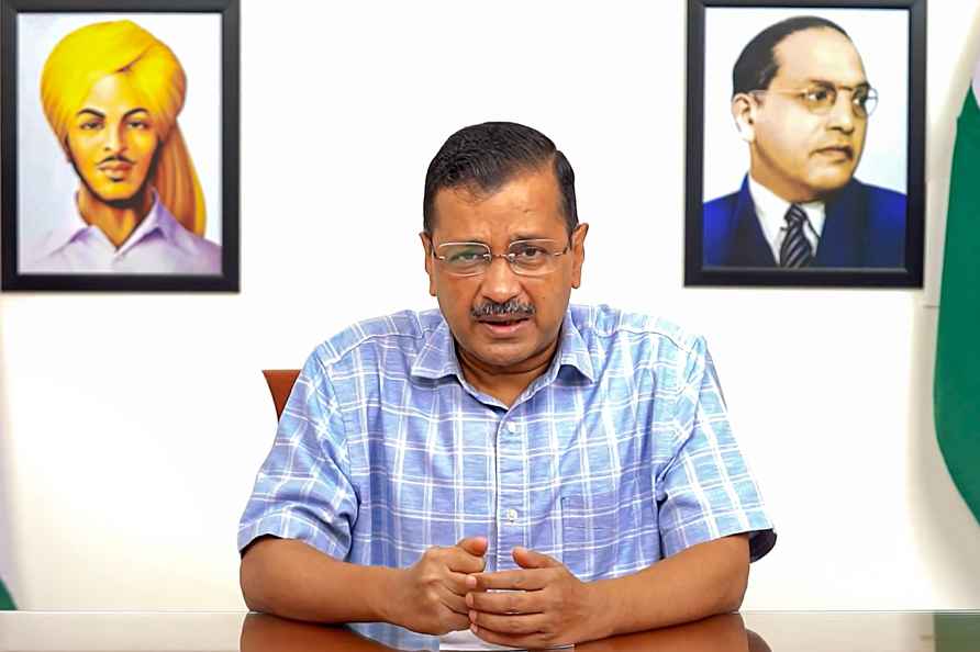 **EDS: VIDEO GRAB VIA ** New Delhi: Delhi Chief Minister Arvind ...