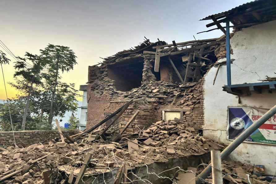 Damages after earthquake in Nepal