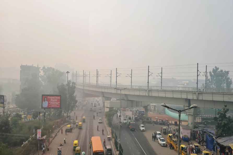 Weather: Hazy weather conditions in Delhi