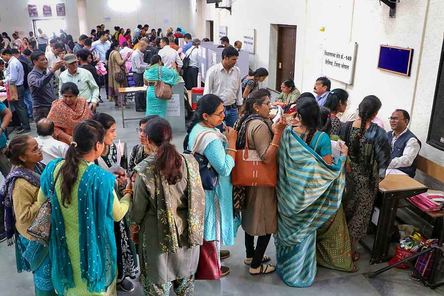 MP polls: Polling officials cast vote