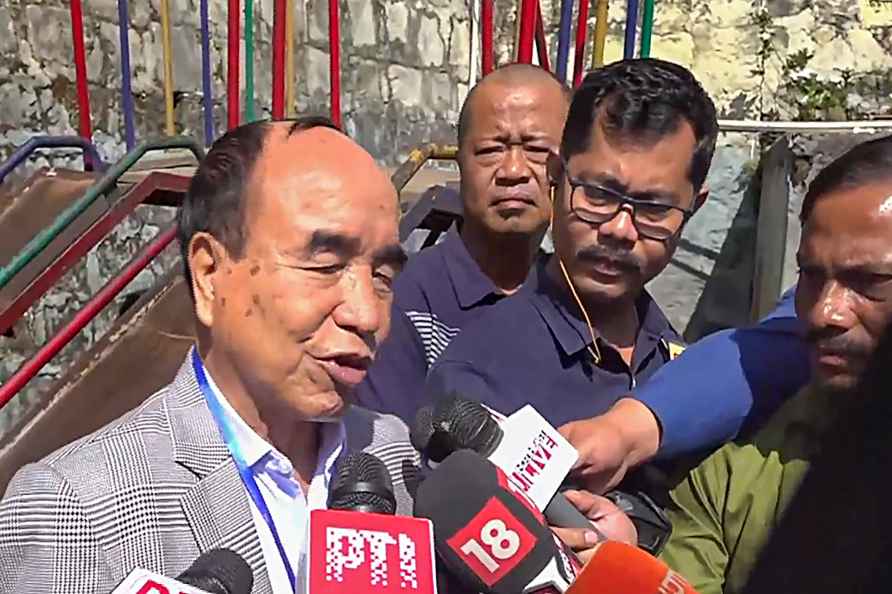 Mizoram polls: Zoramthanga casts vote