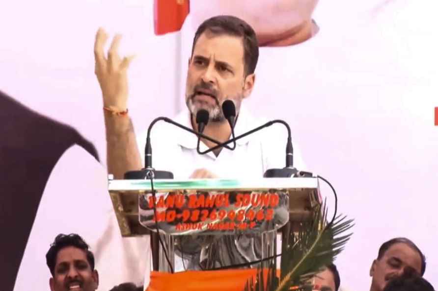 **EDS: VIDEO GRAB VIA @RahulGandhi** Ashoknagar: Congress leader...