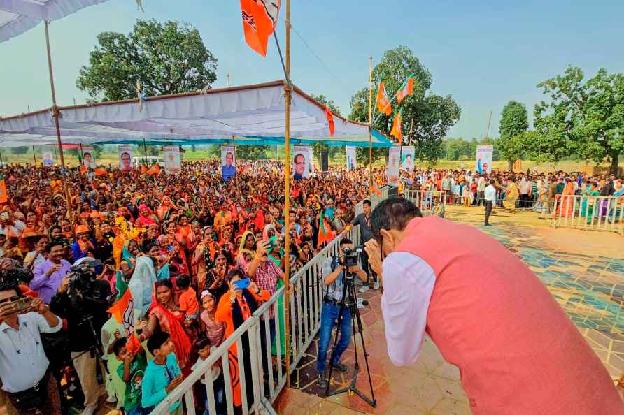 Shivraj Singh Chouhan at a rally