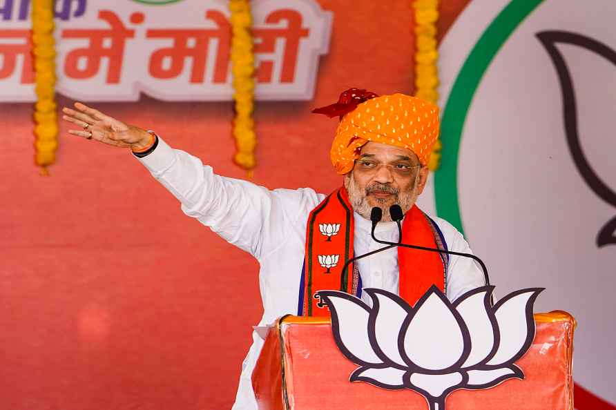 Dhar: Union Home Minister Amit Shah addresses a public meeting ahead...