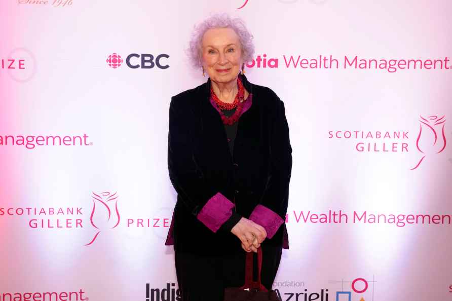 Margaret Atwood arrives on the red carpet for the Scotiabank Giller...