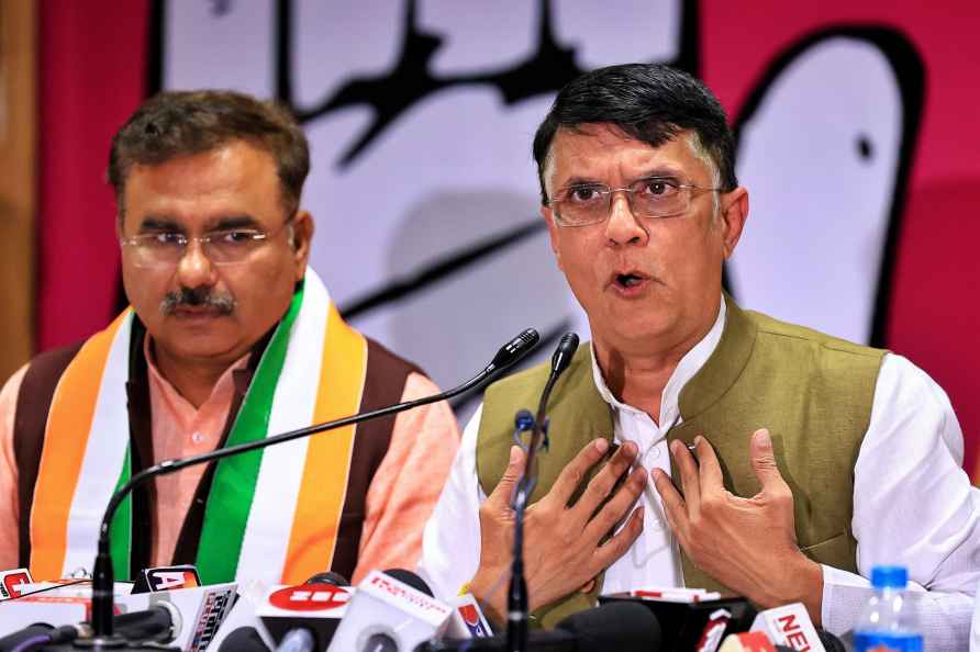 Pawan Khera addressing media