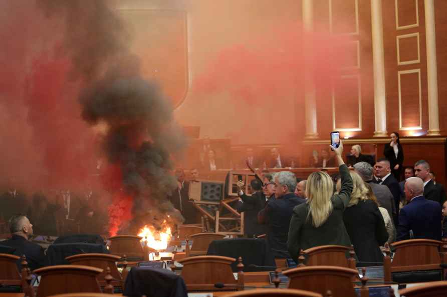 Parliament session in Tirana, Albania