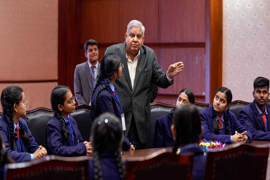 VP Dhankhar meets students in Delhi