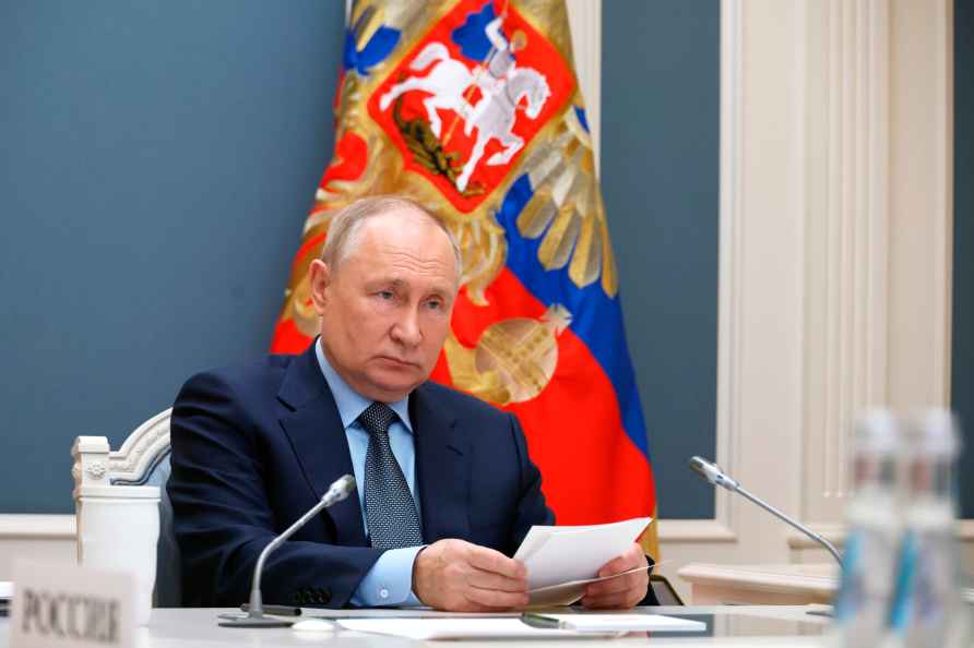 Russian President Vladimir Putin participates in an extraordinary...